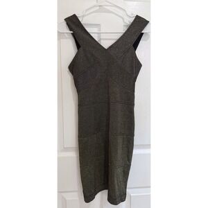 Bailey‎ Blue Dress Black Gold Metallic Party Cocktail Mini Dress